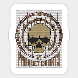 Parquet Courts Vintage Skull Sticker